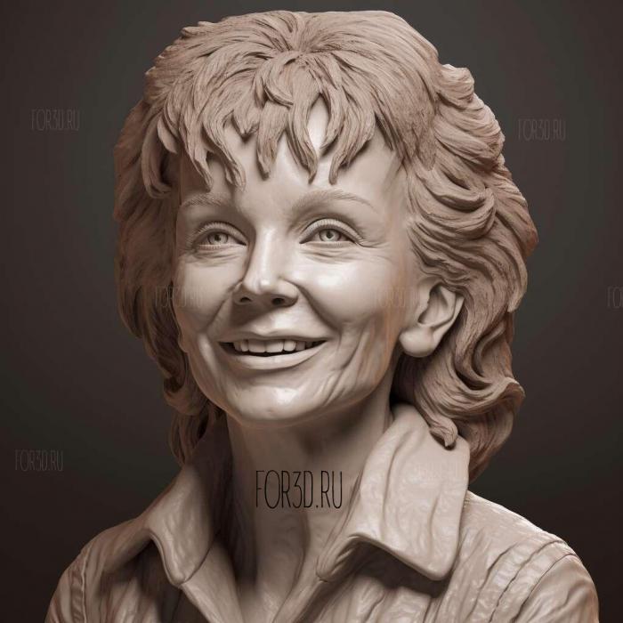 Reba McEntire 2 stl model for CNC